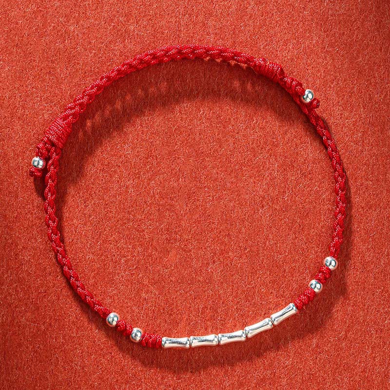 Wear FengShui Tibet Handmade Multicolored Bamboo Protection Braided String Bracelet