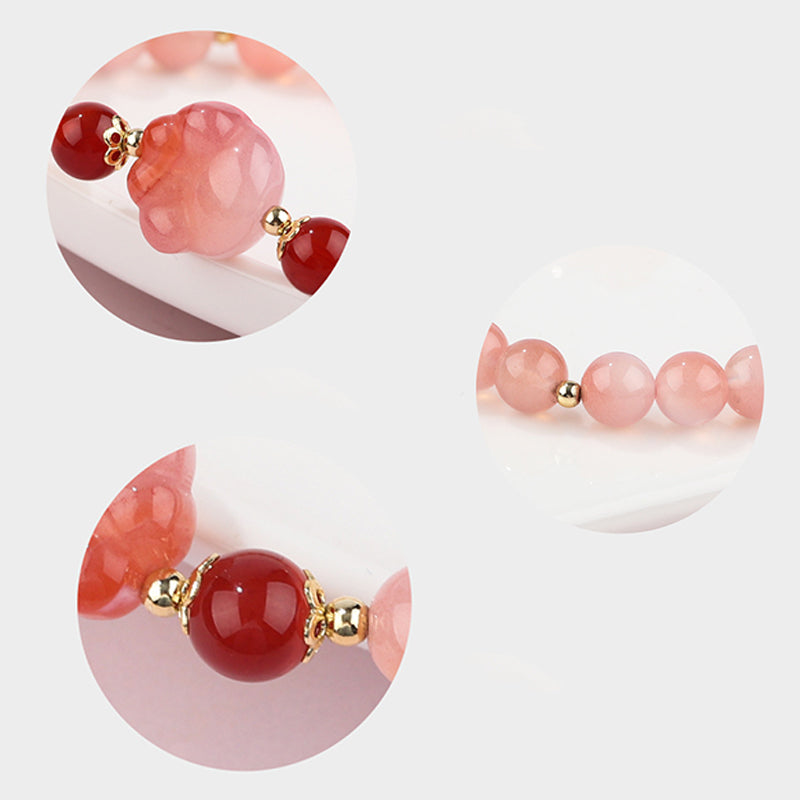 Wear FengShui Natural Yanyuan Agate Cat Claw Paw Positive Bracelet