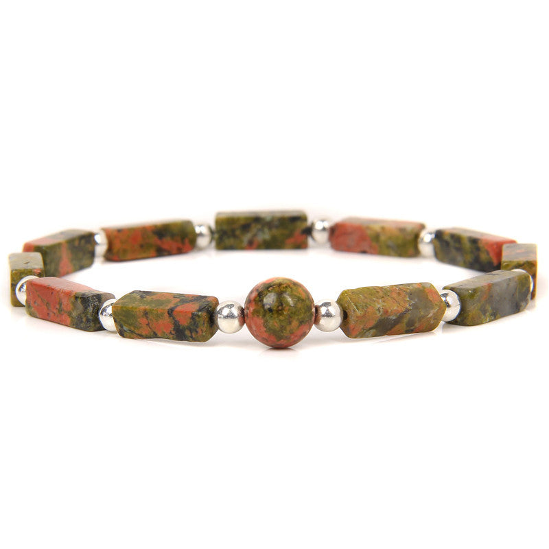 Wear FengShui Natural Crystal Amethyst Tiger Eye Spiritual Balance Bracelet