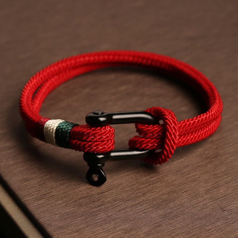 Wear FengShui Simple Design Luck Stainless Steel Buckle Bracelet