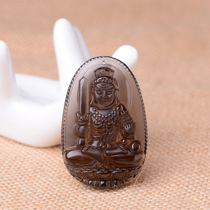 Wear FengShui Chinese Zodiac Obsidian Protection Necklace