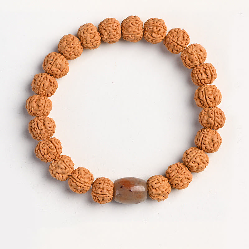 Wear FengShui Tibet Rudraksha Bodhi Seed Wealth Auspiciousness Bracelet