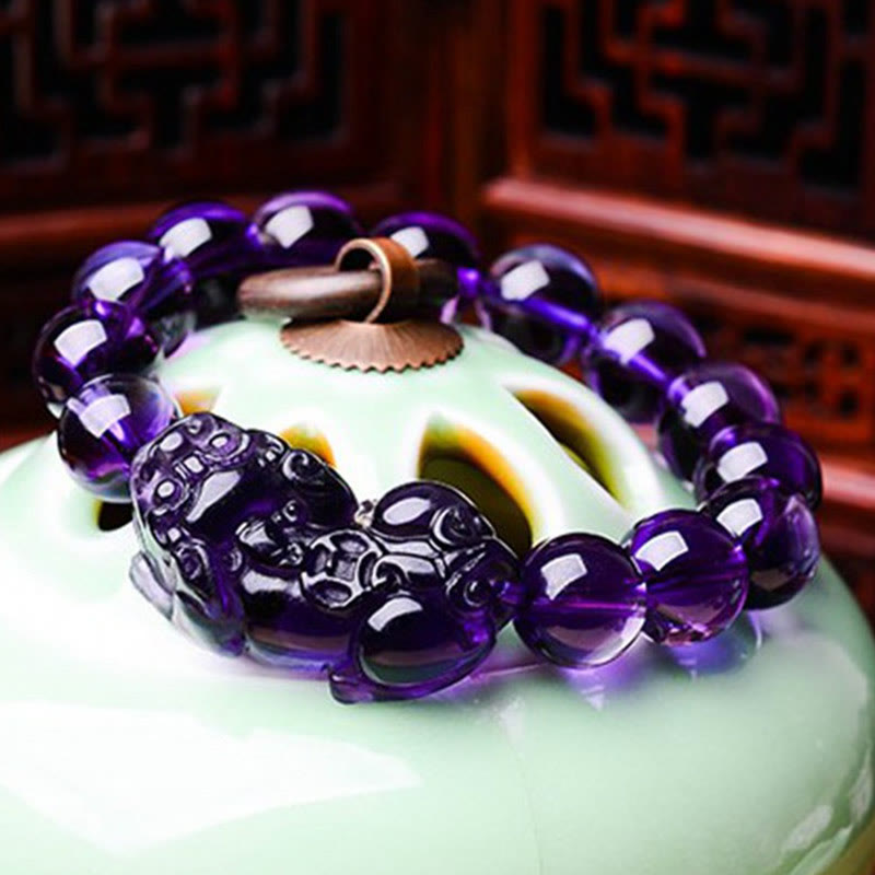 Wear FengShui Feng Shui Amethyst Fortune Wealth Bracelet