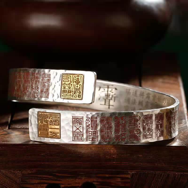 Wear FengShui Letters Copper Balance Healing Cuff Bracelet Bangle