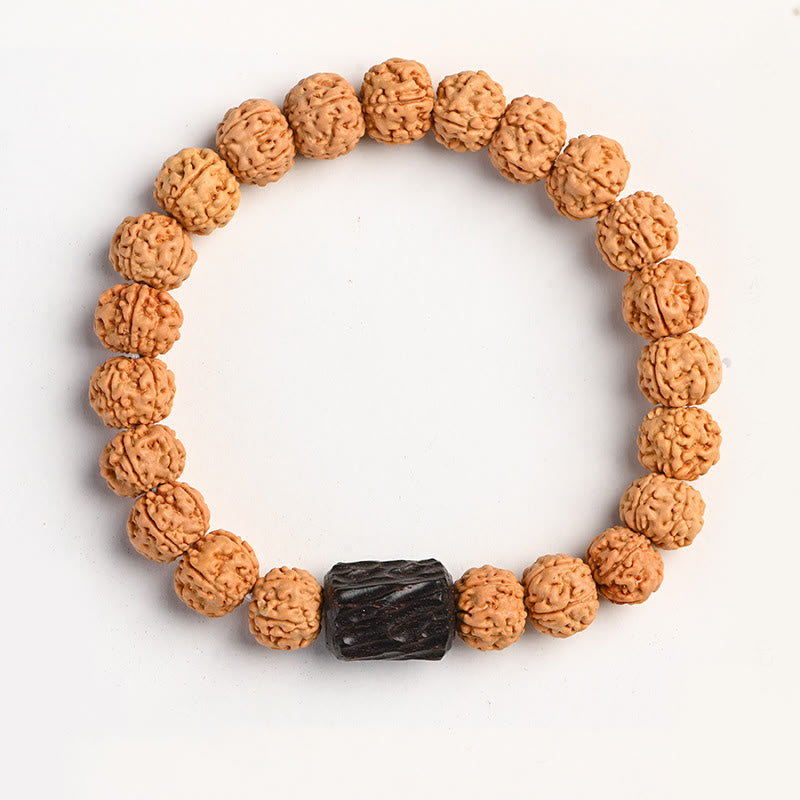 Wear FengShui Tibet Rudraksha Bodhi Seed Wealth Auspiciousness Bracelet