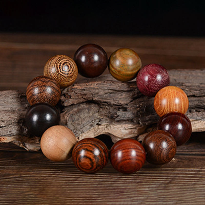 Wear FengShui Multicolored Sandalwood Protection Healing Bracelet