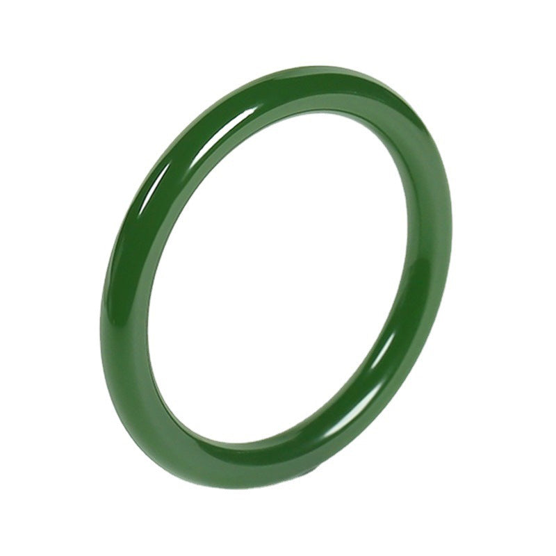 Wear FengShui Cyan Jade Longevity Blessing Bangle Bracelet