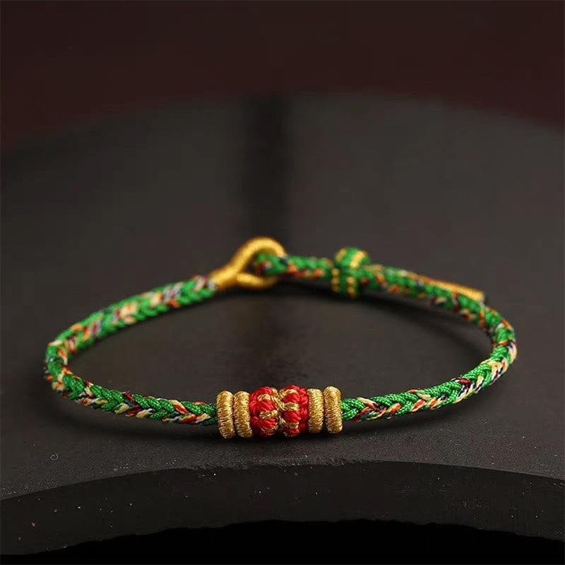 Wear FengShui Handmade Colorful Rope King Kong Knot Braided Luck Bracelet