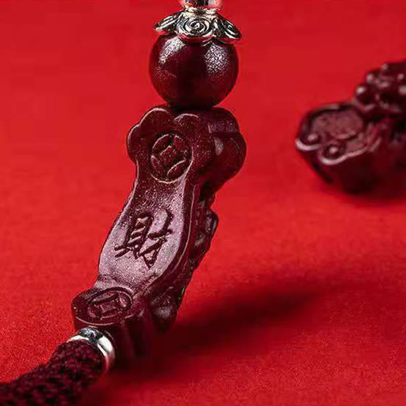 Wear FengShui Handcrafted PiXiu Cinnabar Wealth Luck Braided Bracelet