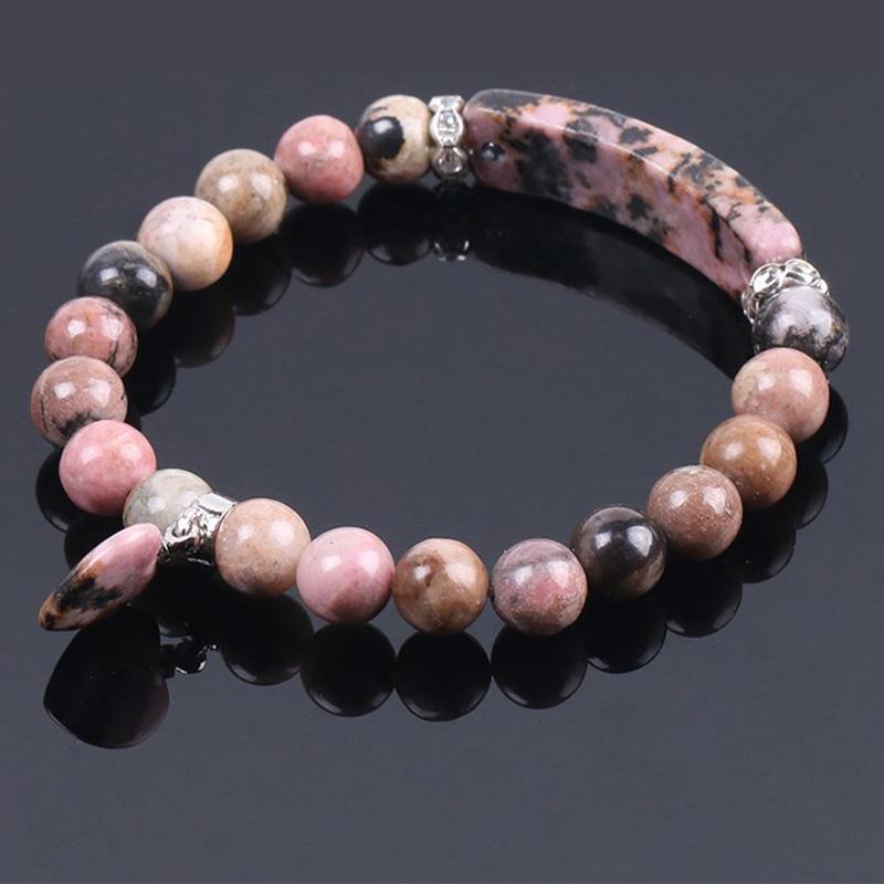 Wear FengShui Natural Quartz Love Heart Healing Beads Bracelet