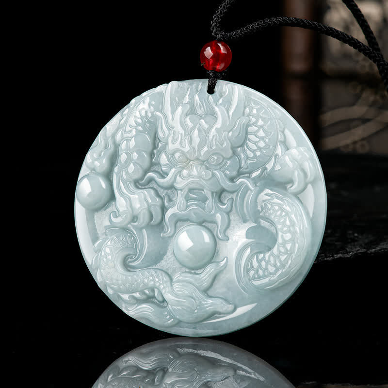 ❗❗❗A Flash Sale- Wear FengShui Chinese Zodiac Dragon Jade Success Amulet String Necklace