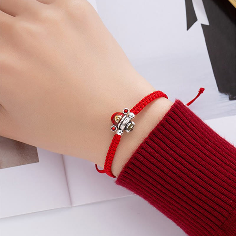 Wear FengShui God of Wealth Handmade Thread Luck Strength Braid Bracelet