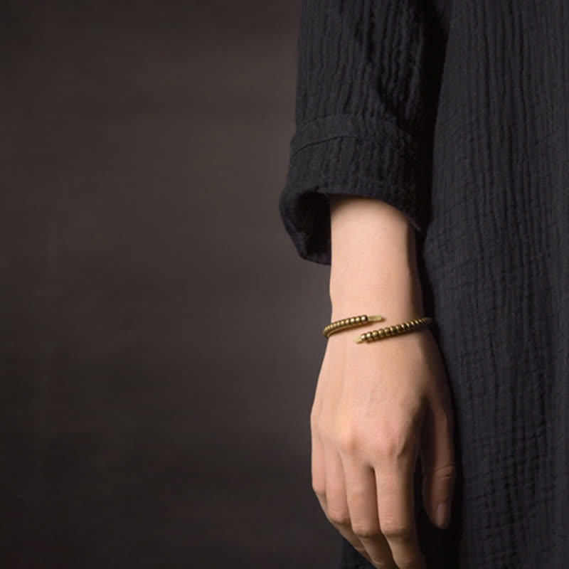 Wear FengShui Vintage Design Copper Balance Adjustable Cuff Bracelet