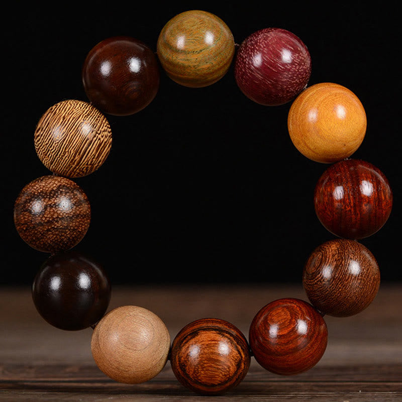 Wear FengShui Multicolored Sandalwood Protection Healing Bracelet