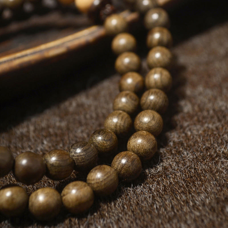 Wear FengShui Tibetan Sandalwood Protection Charm Mala Bracelet