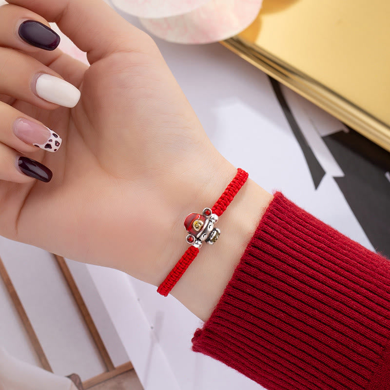Wear FengShui God of Wealth Handmade Thread Luck Strength Braid Bracelet