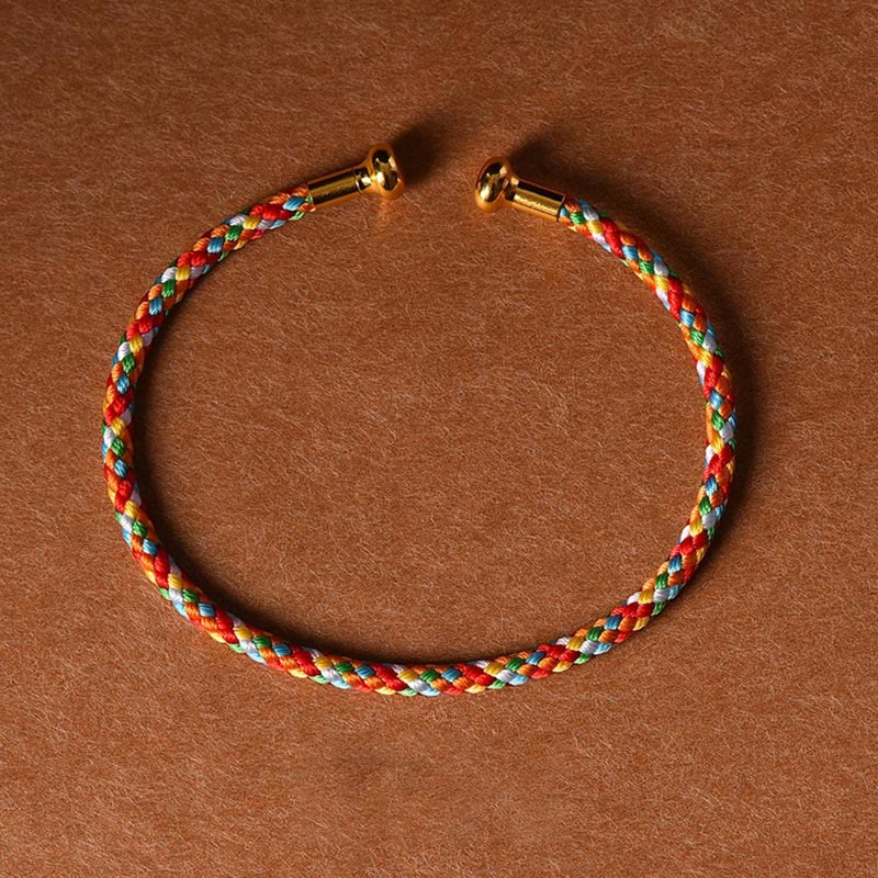 Wear FengShui Simple Design Handmade Luck Braid String Cuff Bracelet