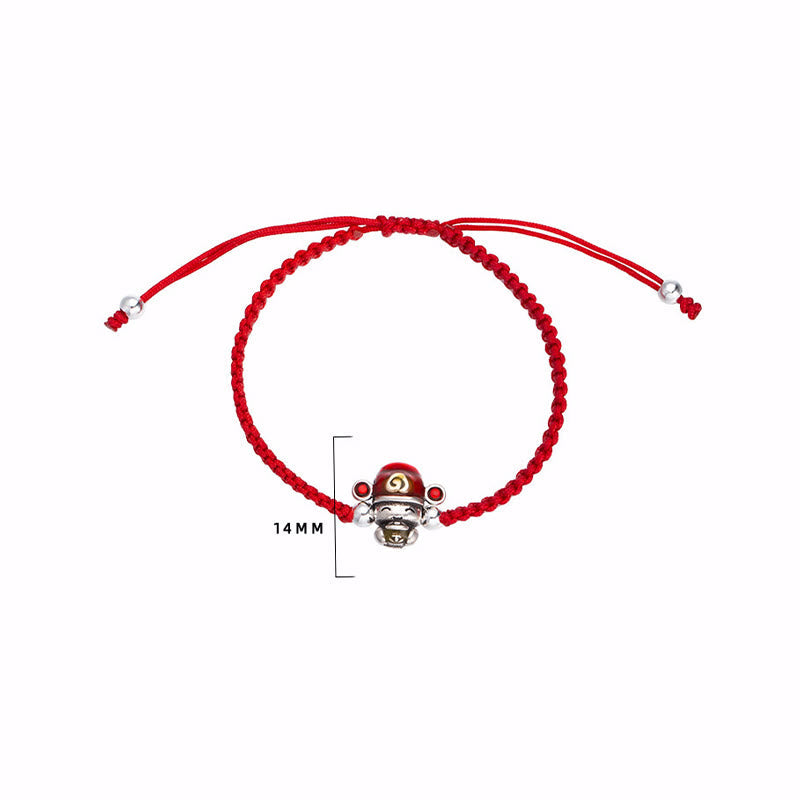 Wear FengShui God of Wealth Handmade Thread Luck Strength Braid Bracelet