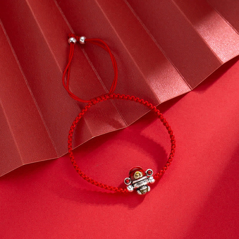 Wear FengShui God of Wealth Handmade Thread Luck Strength Braid Bracelet