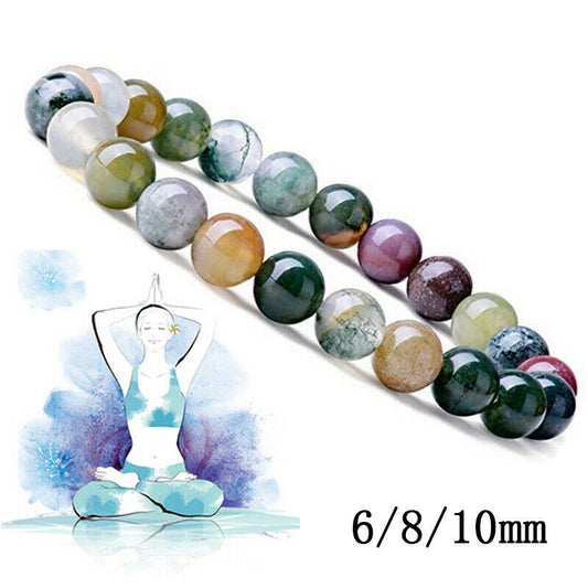 Wear FengShui  India Agate Beads Luck Yoga Bracelet
