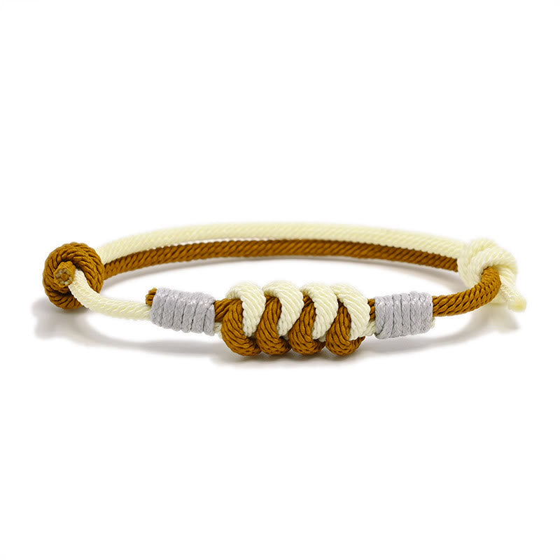 Wear FengShui Simple Design King Kong Knot Strength Braid String Bracelet