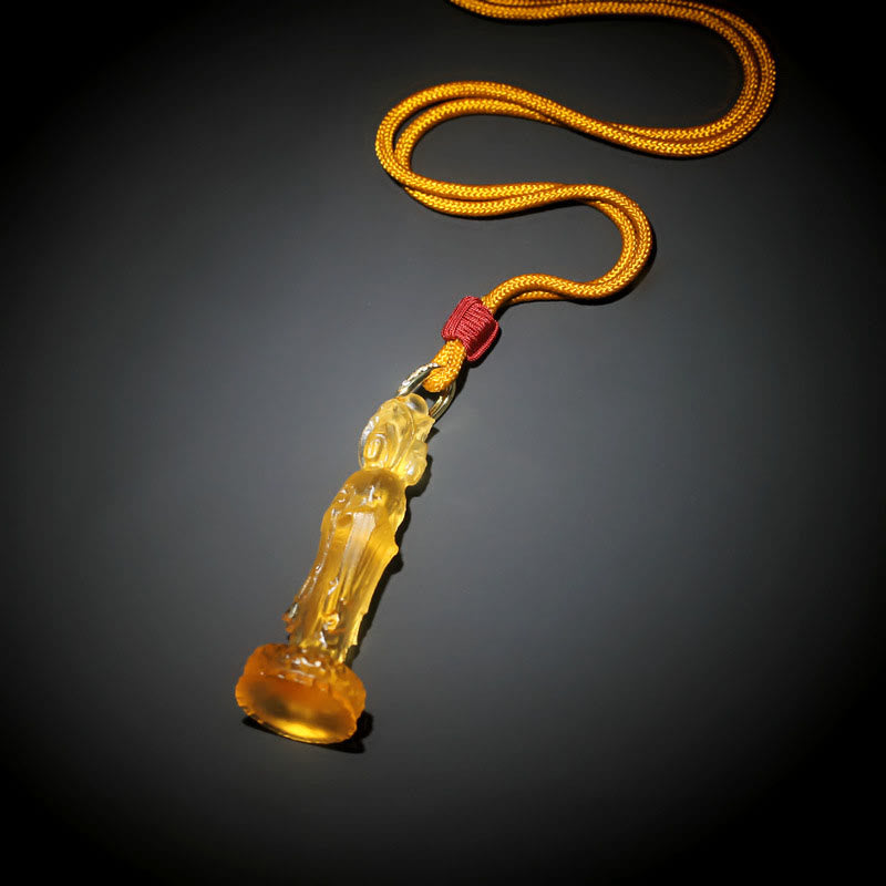 Wear FengShui Avalokitesvara Buddha Liuli Harmony Necklace