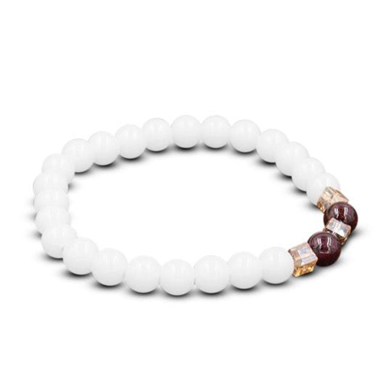 Wear FengShui Natural White Jade Protection Bracelet
