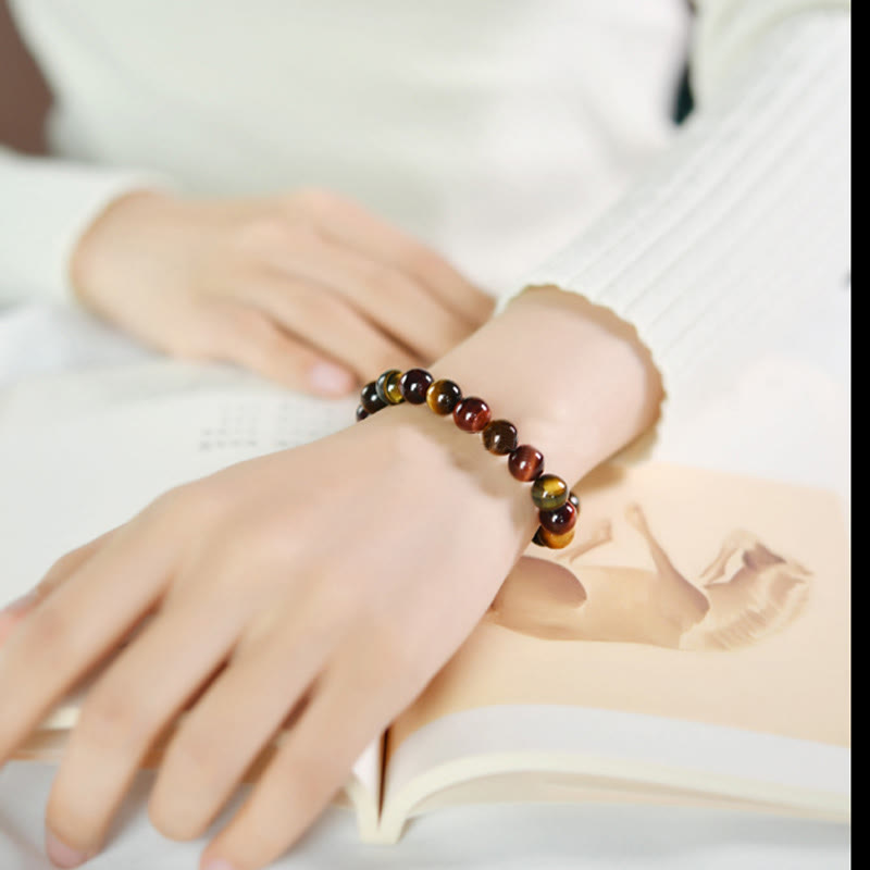 Wear FengShui Natural Tiger Eye Positive Protection Bracelet