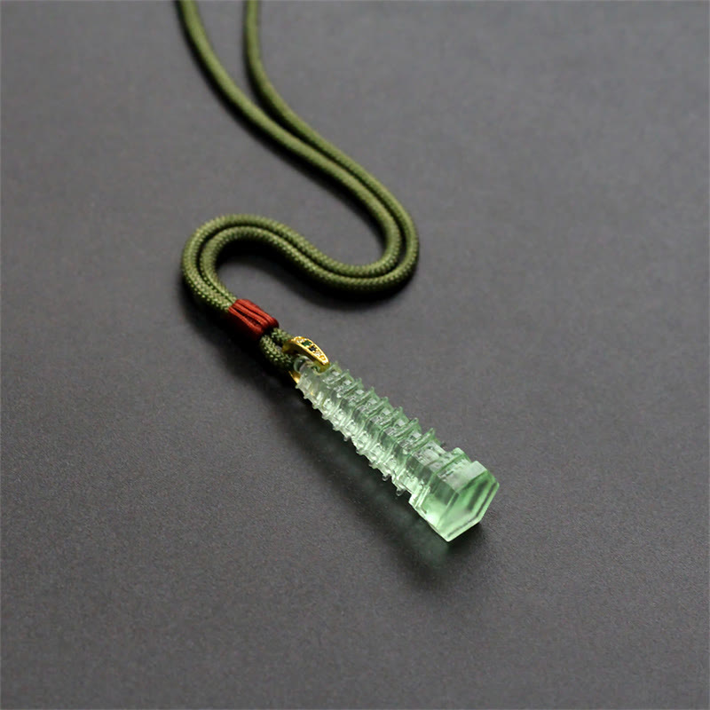 Wear FengShui Liuli Ancient Pagoda Wisdom Necklace