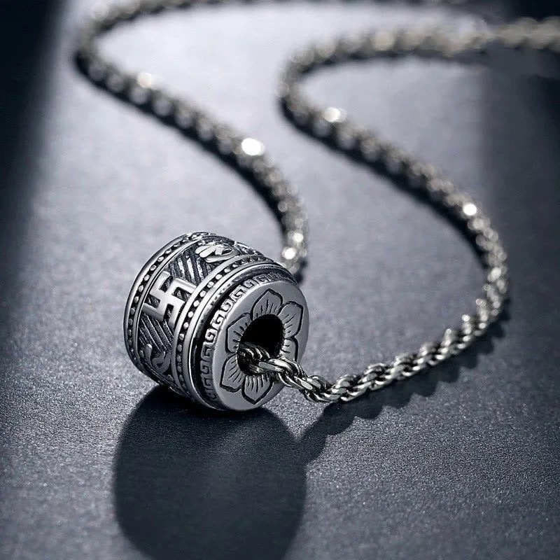 Wear FengShui Tibet Om Mani Padme Hum Protection Necklace Pendant