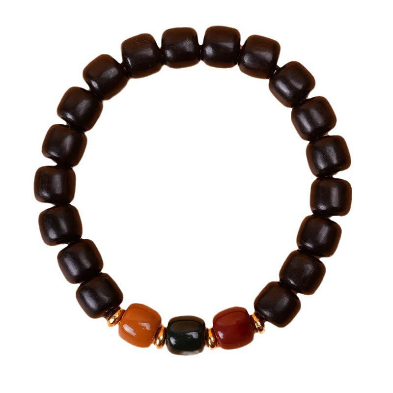 Wear FengShui Ebony Wood Rosewood Peace Balance Bracelet