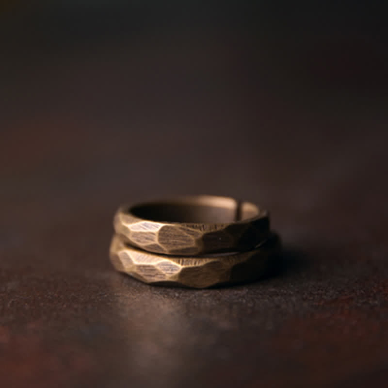 Wear FengShui Tibetan Simple Design Copper Wealth Ring