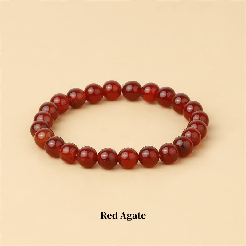 Wear FengShui Natural Stone Quartz Healing Beads Bracelet
