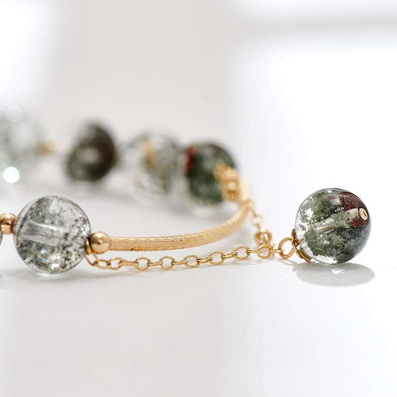 Wear FengShui Green Phantom Crystal Confidence Charm Bracelet