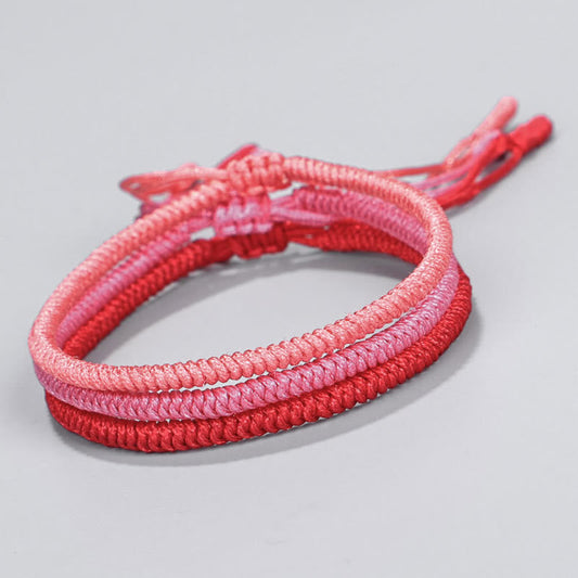 Wear FengShui Tibetan 3Pcs King Kong Knot Protection Braided Bracelet