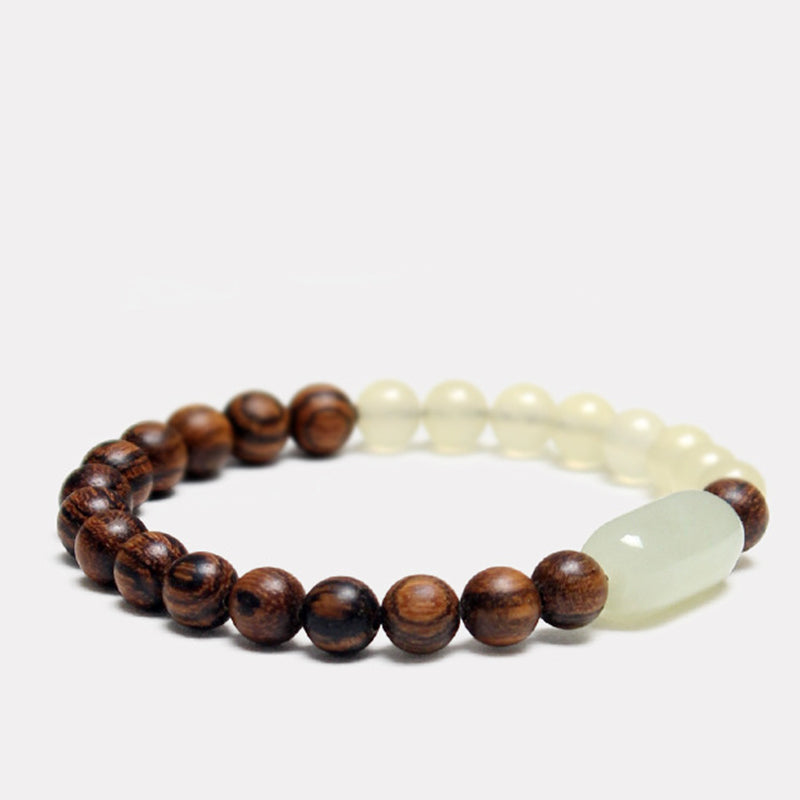 Wear FengShui  Jade Sandalwood Luck Abundance Bracelet