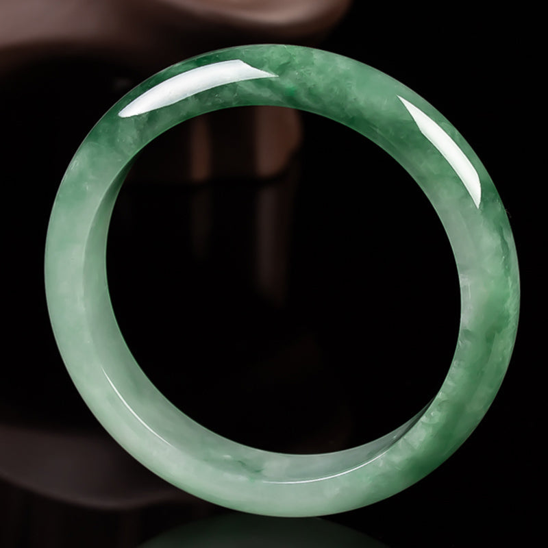 Wear FengShui Natural Jade Fortune Blessing Bangle Bracelet