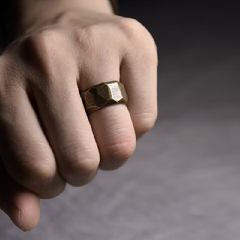 Wear FengShui Tibetan Simple Design Copper Wealth Ring