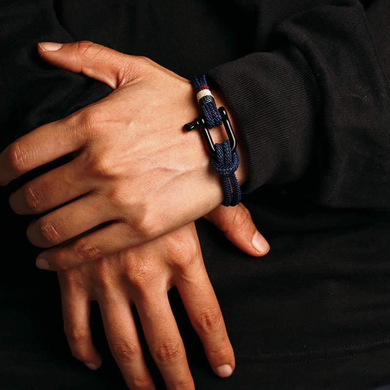 Wear FengShui Simple Design Luck Stainless Steel Buckle Bracelet