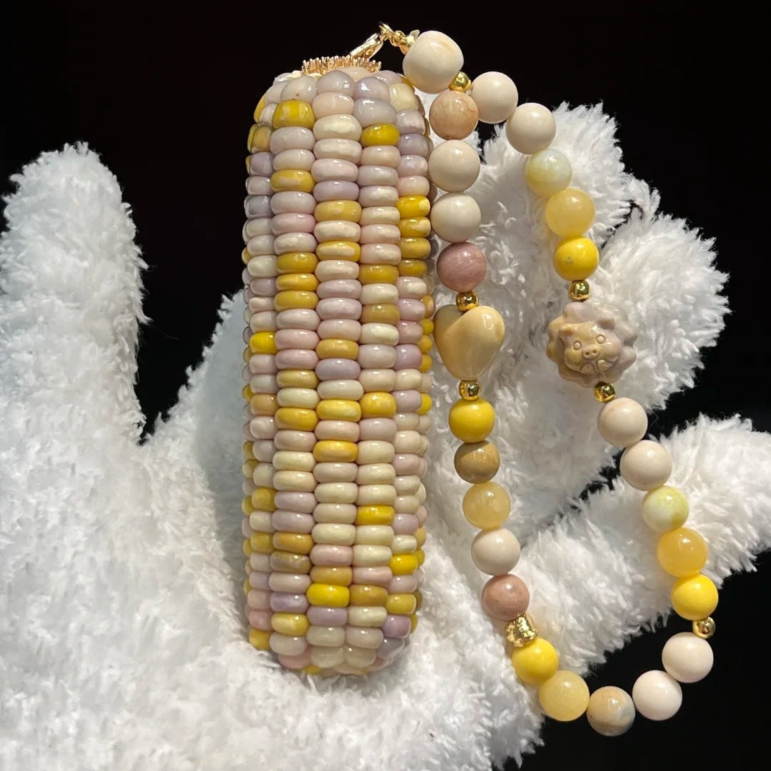 Taro Banana Natural Corn Ornament for Stress Relief