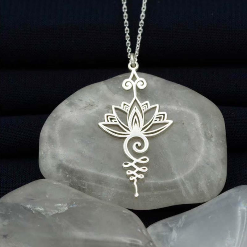 Wear FengShui Lotus Luck Wealth Necklace Pendant