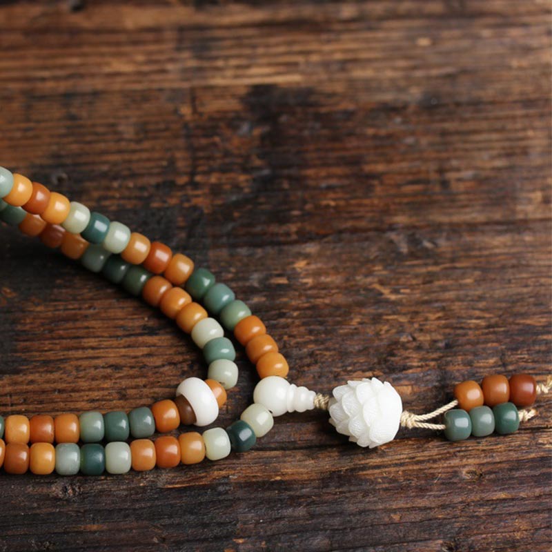 Wear FengShui Bodhi Lotus Mala Harmony Necklace Bracelet