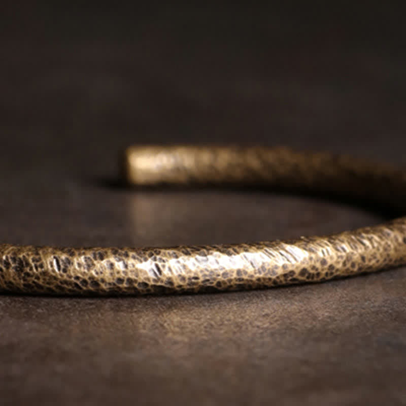 Wear FengShui Rustic Design Copper Balance Adjustable Cuff Bracelet