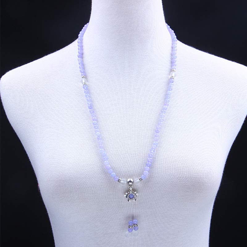 Wear FengShui Purple Jasper Bead Strength Bracelet Mala