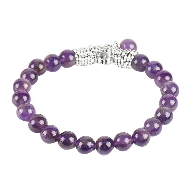 Wear FengShui Natural Gemstone Tree of Life Lucky Charm Stretch Bracelet