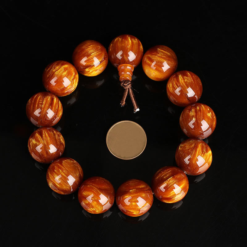 Wear FengShui Golden Sea Willow Success Positive Bracelet Mala