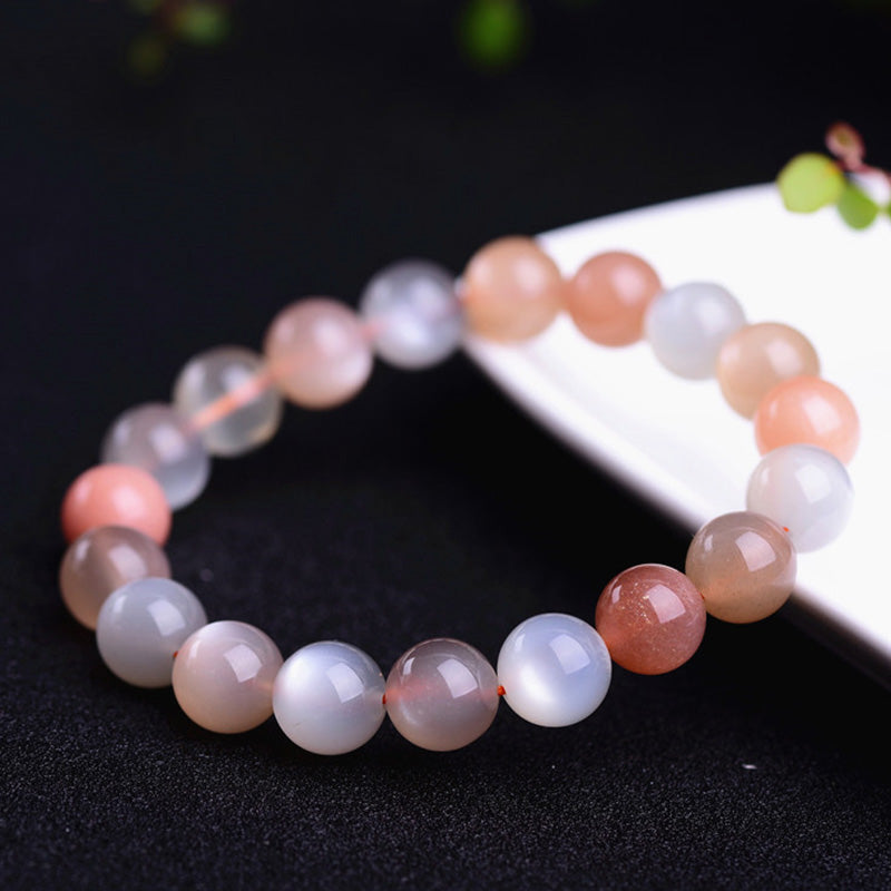 Wear FengShui Natural Moonstone Wealth Positive Bracelet