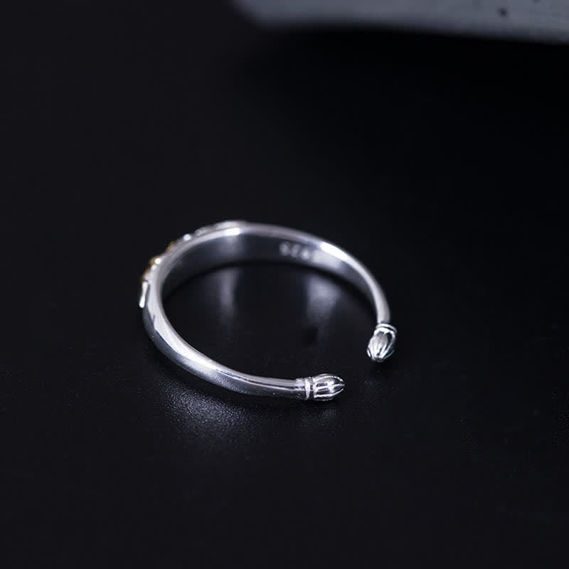 Wear FengShui 925 Sterling Silver Lotus Flower New Beginning Ring
