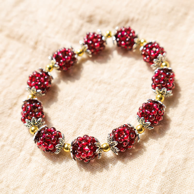 Wear FengShui "All the best for Vitality and Passion" Garnet Bracelet Includes Gift Message Card