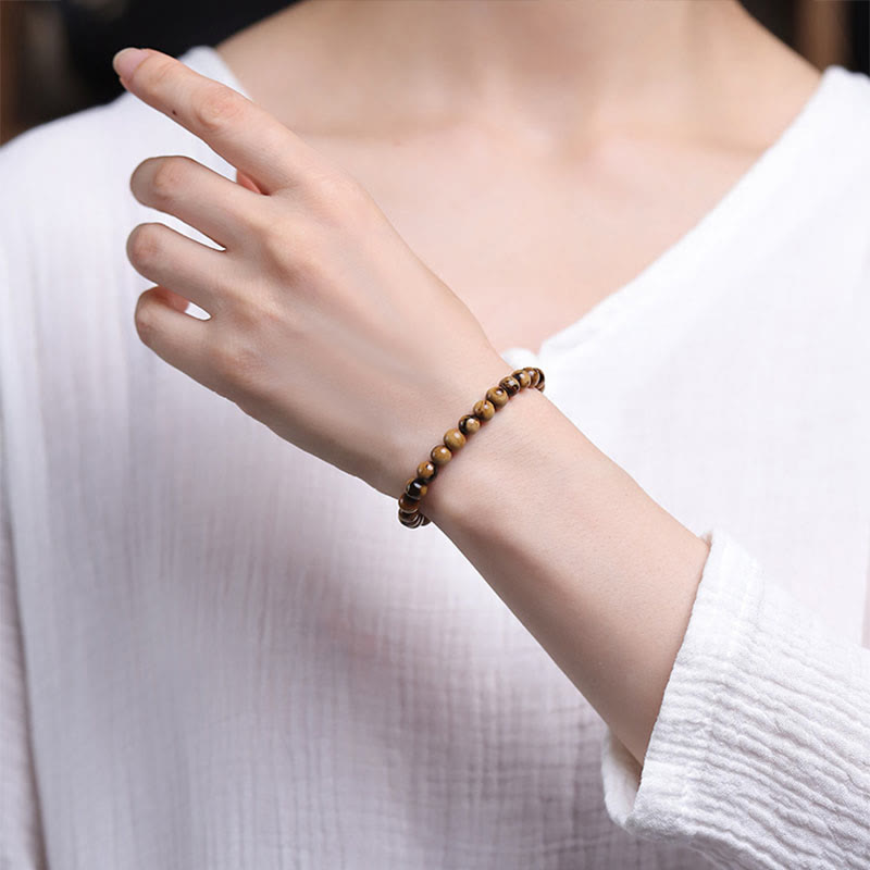 Wear FengShui 925 Sterling Silver Natural Golden Sea Willow Zakiram Goddess of Wealth Lucky fortune Fu Character Success Bracelet